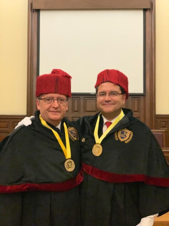 Carlos Aránguez y Miguel Olmedo nombrados Doctor Honoris Causa por el Claustro de Doctores de México