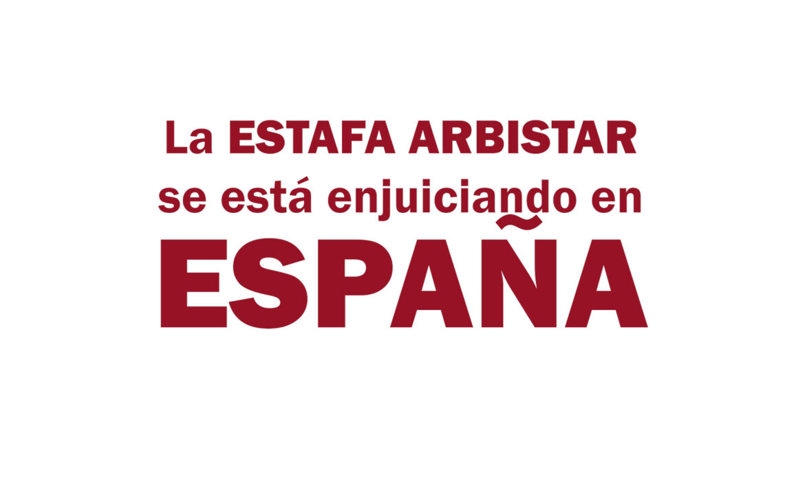 Estafa Arbistar: Caso enjuiciado en España