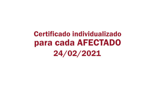 Estafa Arbistar: Certificado individualizado para cada Afectado